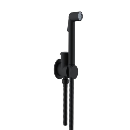 Ducha Higiênica Água Fria Com suporte E Gatilho Black Matte Lexxa - Imagem principal - 56806fe5-7e14-439c-b628-f8277f633424