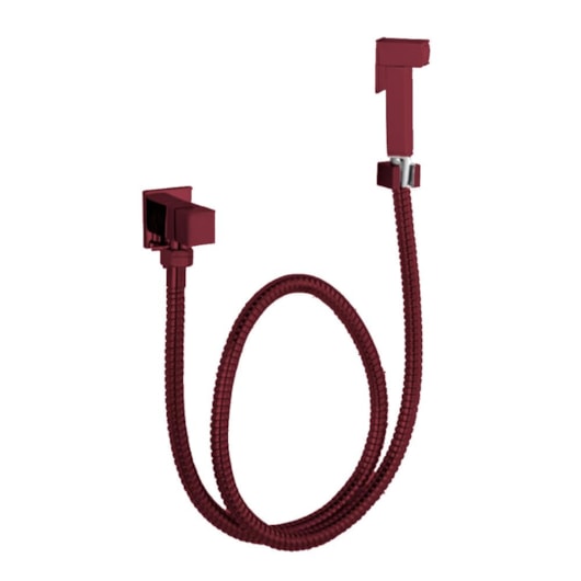 Ducha Higiênica Água Quente E Fria Com Flexível 1M 1/4 De Volta Kr507c Marsala Matte Kromma - Imagem principal - 592f236a-0ed3-45a2-9b98-4cc4fa054b9d
