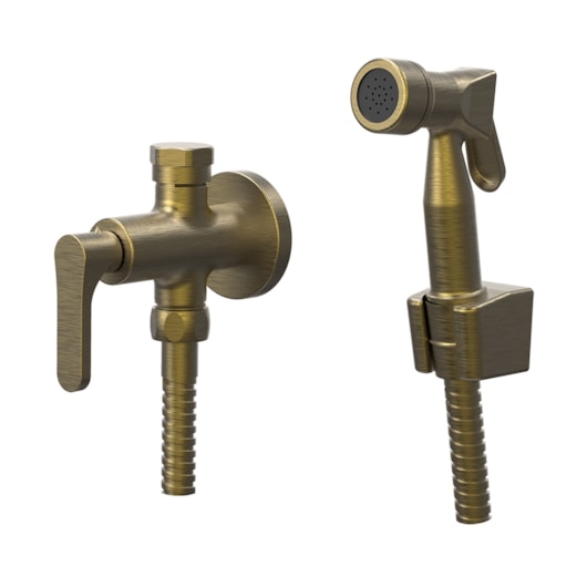 Ducha Higiênica Banheiro Flexível 1,20M Ouro Velho Tunis Clássica 262 Fani Metais - Imagem principal - 49d1fc0a-7be9-4f57-aed9-d2f6752f8cb8