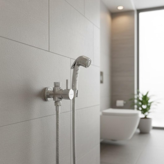 Ducha Higiênica c/Derivação Bello Cromado Romar - Imagem principal - 78c556e6-8d4e-430e-abab-5105a5a387fa