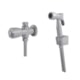 Ducha Higiênica C/ Derivação Gatilho Metal Flex 1/2