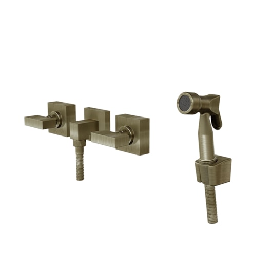 Ducha Higiênica C/ Misturador Gatilho Abs Horus 450 1750 Ouro Velho Fani Metais - Imagem principal - c51f8f82-0444-4f53-92e4-b4bf1982bfa1