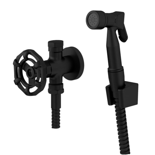 Ducha Higiênica Com Derivação E Gatilho Abs Living 700 1745 Preto Fosco Fani Metais - Imagem principal - 5b5c52c7-b082-41f9-901a-5d8a37fc29dd