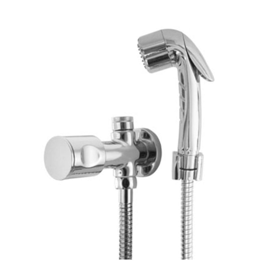 Ducha Higiênica com Derivação Fit Cromada Romar DN15 - DN20 - Imagem principal - 913d3f2e-58cc-4bb1-bb2a-9d94bbb4d760
