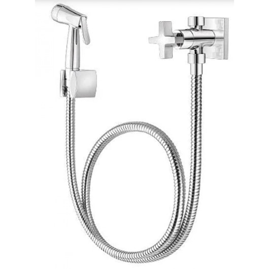 Ducha Higiênica Com Derivação Goa Cromado Cross Cromado Fabrimar - Imagem principal - 766a5857-81a5-4ad1-9607-fd76560d6f39