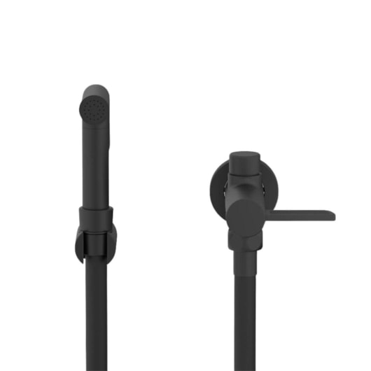 Ducha Higiênica Com Derivação Logic Matte Black Roca - Imagem principal - dc7f300a-a3cf-429a-af5d-288ea75f4e8e