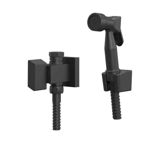 Ducha Higiênica Com Derivação Para Caixa Acoplada E Gatilho Essence 4201745 1/2 Preto Fosco Fani - Imagem principal - e06bae53-d92a-4821-8b64-a5723b24e44b