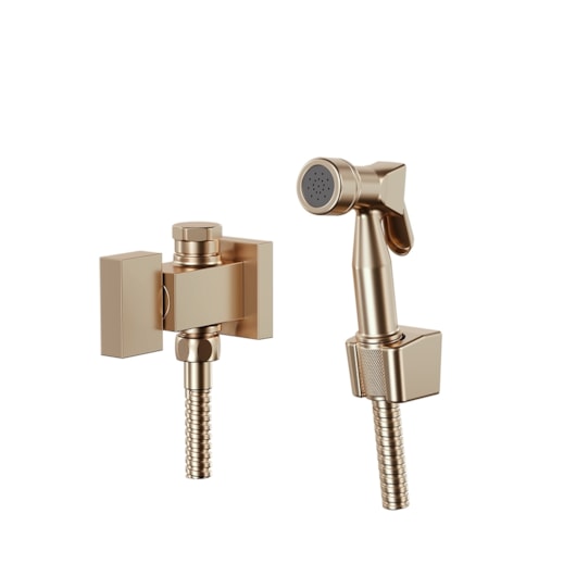 Ducha Higiênica Com Derivação Para Caixa Acoplada E Gatilho Fani Horus 450 1745 1/2 Champagne Fani - Imagem principal - 49d73500-8a31-492b-8c50-03040340bf12