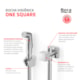 Ducha Higiênica Com Derivação Singles One Square Cromado Roca - 0638bed8-fdf6-4944-8cd5-1556a864d92b
