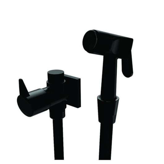 Ducha Higiênica com Derivação Vite Black Romar DN15 - DN20 - Imagem principal - 0d48b9e3-6c7d-45fc-8850-37a6998eeb95