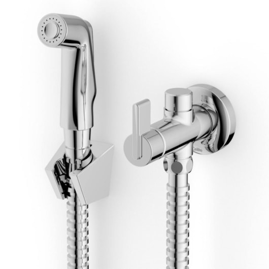 Ducha Higienica Com Deriviçao Simple Cromado Celite - Imagem principal - e61cfe4d-9ab5-49fa-8b23-13702529c432