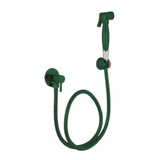 Ducha Higiênica Com Flexível 1M Kr506 Verde Araucária Matte Kromma - Imagem principal - 16e5ea7b-dba9-4dc0-8187-46ded31fb002