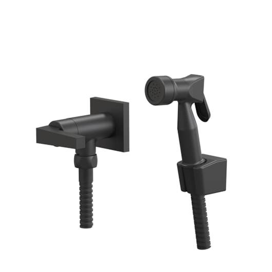 Ducha Higiênica Com Gatilho 1739 1/2 Bella Classica 222 Preto Fosco Fani - Imagem principal - 598b4305-e00c-4159-aee8-5c64ac521828