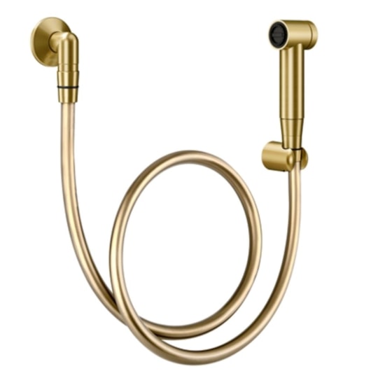 Ducha Higiênica Com Gatilho Luxo Ouro Escovado Docol - Imagem principal - b8c0544e-d076-4a03-80b2-858c13175596