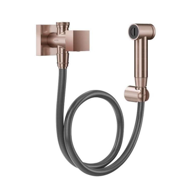Ducha Higiênica Com Registro Derivação E Gatilho Mínima Cobre Escovado Docol