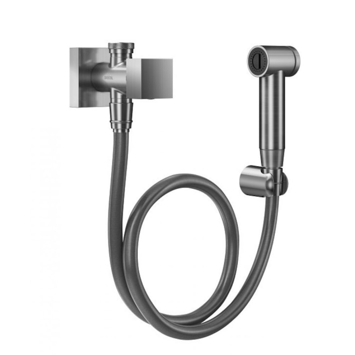 Ducha Higiênica Com Registro Derivação E Gatilho Mínima Grafite Escovado Docol