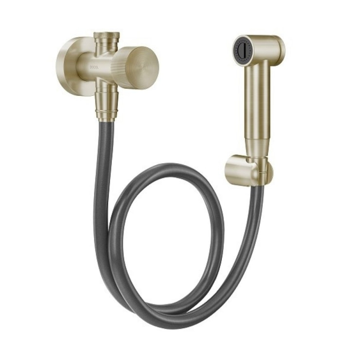 Ducha Higiênica Com Registro Derivação E Gatilho Mix Match Níquel Escovado Docol