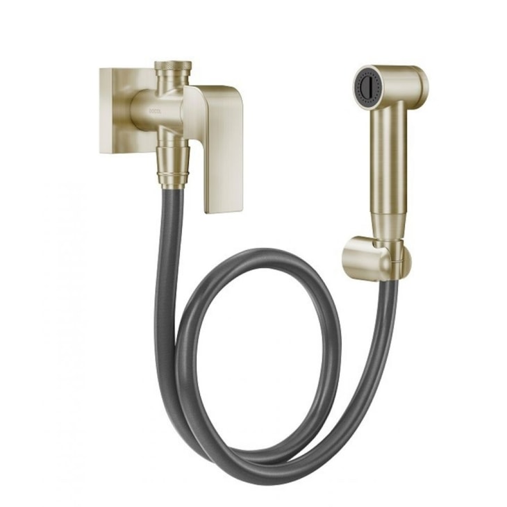 Ducha Higiênica Com Registro Derivação E Gatilho Vougan Níquel Escovado Docol