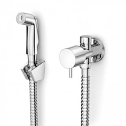 Ducha Higiênica Com Registro E Derivação Basic Cromado Celite