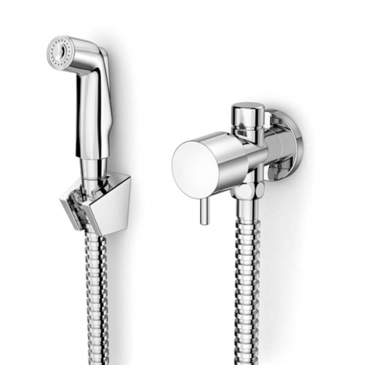 Ducha Higiênica Com Registro E Derivação Basic Cromado Celite - Imagem principal - c0464f4f-2fe1-42ef-9ed4-c0469b1c756d
