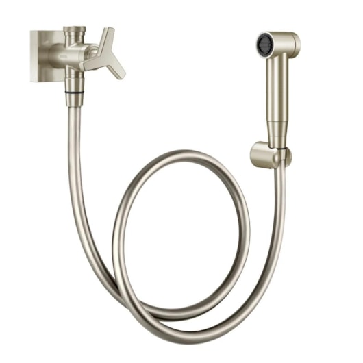 Ducha Higiênica Com Registro E Derivação Com Gatilho Docolcity Níquel Escovado - Imagem principal - 2c6fac94-849c-42b4-98d2-c0cae1ad22ab