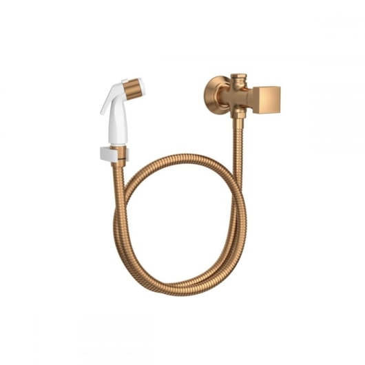 Ducha Higiênica Com Registro E Derivação Cubo 1984 Gold Matte Deca - Imagem principal - 732e1027-94b3-4e68-bece-fb73f61ae745