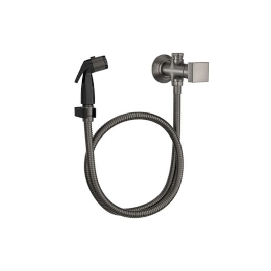 Ducha Higiênica Com Registro E Derivação Cubo Dark Antracite Deca - Imagem principal - 20f940ff-0e89-4cb1-b614-1d7e4e96dede