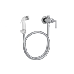 Ducha Higiênica Com Registro E Derivação Izy Plus Cromado/Branco Deca