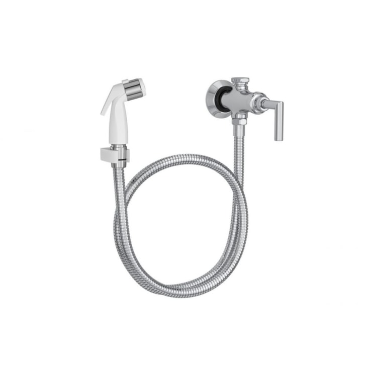 Ducha Higiênica Com Registro E Derivação Izy Plus Cromado/Branco Deca