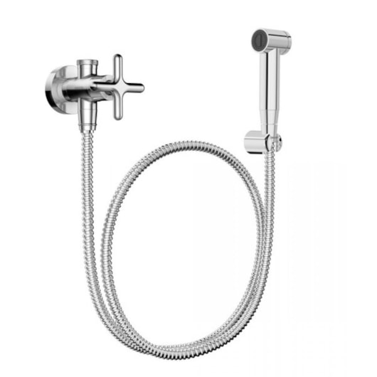 Ducha Higiênica Com Registro E Derivação Liss Cromada Docol - Imagem principal - 75c23708-6514-4624-aead-875ce8dc4455