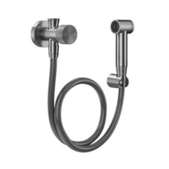 Ducha Higiênica Com Registro E Derivação Mix Match Grafite Escovado Docol