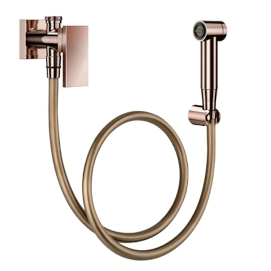 Ducha Higiênica Com Registro E Derivação New Edge Cobre Polido Docol - Imagem principal - 7c337aeb-96be-417d-9b9a-f8cde88b4894