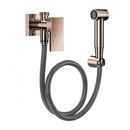 Ducha Higiênica Com Registro E Derivação New Edge Cobre Polido Docol - Imagem principal - 3e9d116b-34a7-4530-acfe-0cdfb5f977b6