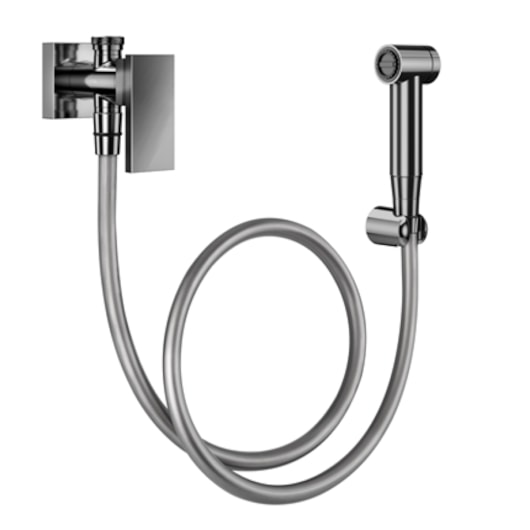 Ducha Higiênica Com Registro E Derivação New Edge Grafite Polido Docol - Imagem principal - 35ad5b2d-293f-4a29-aa4f-728855368b71