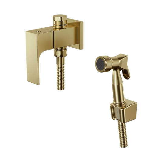 Ducha Higiênica com Registro e Derivação Retta 1745 DV330 Doro Vecchio DN 15 1/2