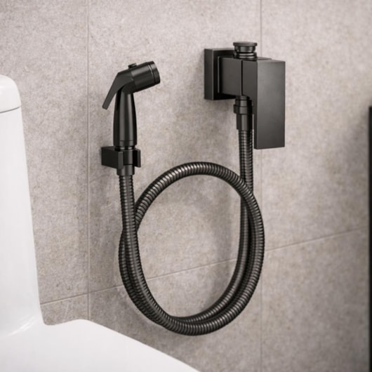 Ducha Higiênica Com Registro E Derivação Unic Antracite Deca - Imagem principal - 0bceb74e-7b02-4fe6-9d96-0e7c5a6b1571