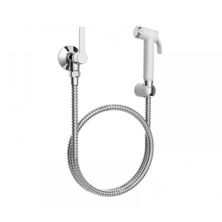 Ducha Higiênica Com Registro Gali Branco Cromada Docol