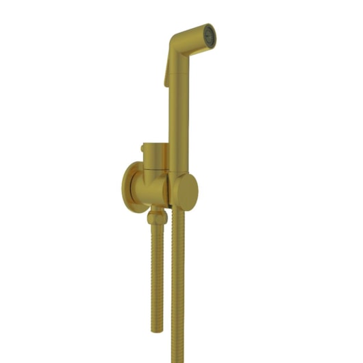 Ducha Higiênica Completa Água Fria Com Suporte E Gatilho Ouro Escovado Lexxa - Imagem principal - 7cfd118b-4f08-4afa-9d18-e5f47725a461