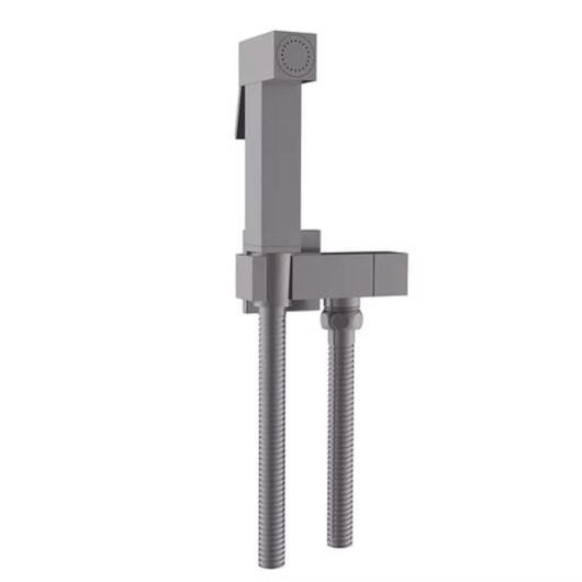 Ducha Higiênica Completa Água Fria Com Suporte Grafite Lexxa - Imagem principal - 3e38662d-fc0a-42fd-9107-2f810013a0b9