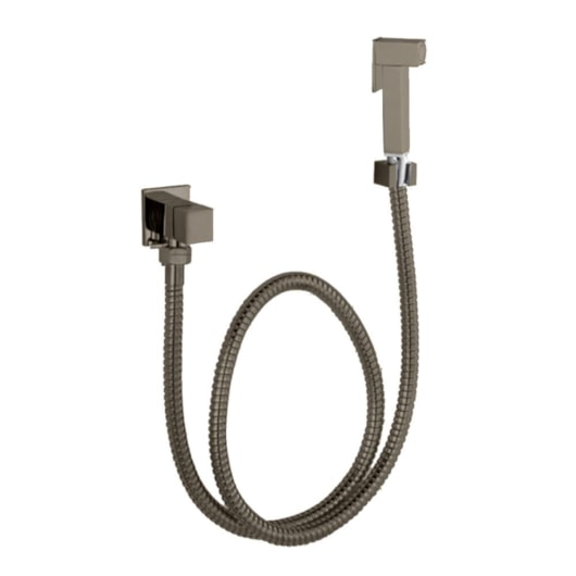 Ducha Higiênica Flexível  Quente E Fria 1/4 Com Flexível 1M 1/4 Kr507c Ônix Matte Kromma - Imagem principal - 2541bb18-22c0-4891-ae4d-3d714c10411b