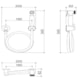 Ducha Higiênica Flexível  Quente E Fria 1/4 Com Flexível 1M Kr506 Cromado Kromma - 31495bdb-a1e9-4762-9cf7-88950d4e13b8