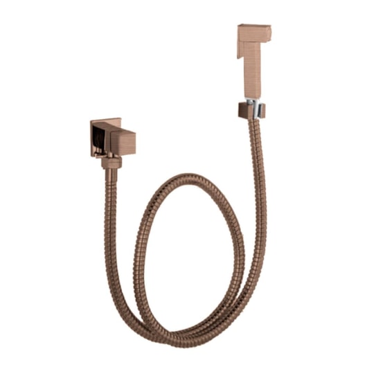 Ducha Higiênica Flexível  Quente E Fria 1/4 Kr507c Flex Rose Gold Escovado Kromma - Imagem principal - 78b86420-2fb7-442a-b612-4eb8c54f3951