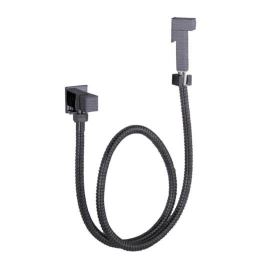 Ducha Higiênica Flexível  Quente E Fria 1/4 Kr507c Flex Titânio Escovado Kromma - Imagem principal - 61098939-490d-4d13-ba51-3647e2309b00