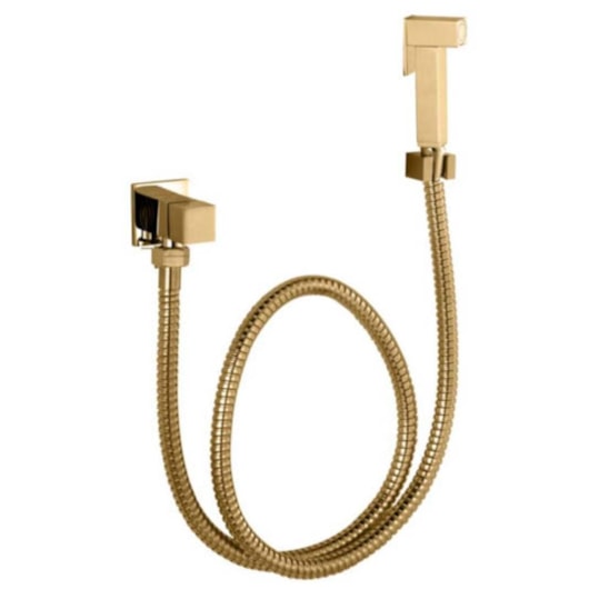 Ducha Higiênica Flexível Quente e Fria Rb79500 Dourado Rubinettos 1m - Imagem principal - 912d889e-f611-4d9f-86fc-0e02e0213284