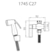 Ducha Higiênica Para Caixa Acoplada Com Gatilho 1745 1/2 Liz 27 Cromado Fani - ae4d5cf9-dfbc-4a43-bc58-25ad4d55daf3