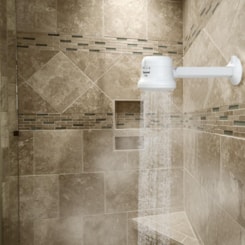 Ducha Ideale Plus Com Cano 4 Temperaturas Branco Blindada Zagonel 5500W 127V