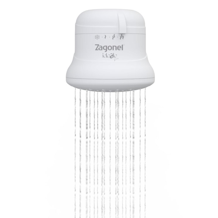 Ducha Ideale Plus Com Cano 4 Temperaturas Branco Blindada Zagonel 6800W 220V