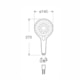 Ducha Manual 140 mm 3 Funções Plenum Round Cromado Roca Branco - 65246355-1492-4a36-a9bd-b9c423a5b478