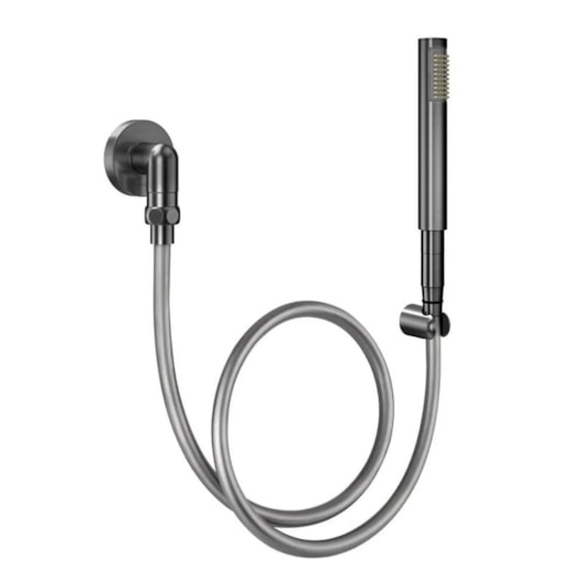 Ducha Manual Para Teto C30 Com Joelho 90° De Grafite Escovado Docol - Imagem principal - e8b25819-0039-47c4-91b6-c6c4fadc907a