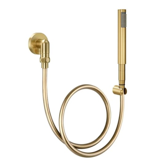 Ducha Manual Para Teto C30 Com Joelho 90° De Ouro Escovado Docol - Imagem principal - 30798995-733a-4008-b55d-64c18c557b3e